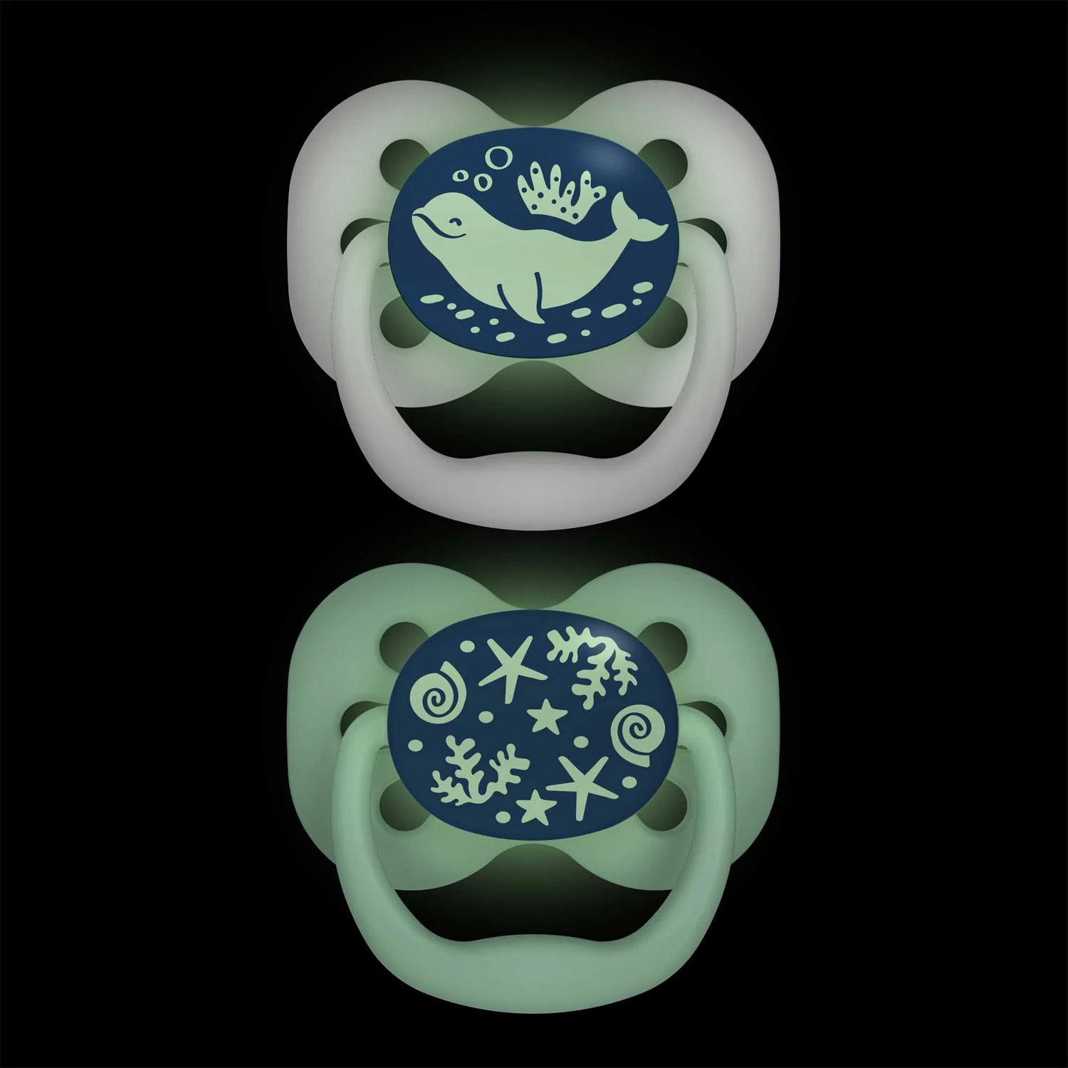 Dr. Brown's™ Advantage™ Glow-in-the-Dark Pacifiers, Ages 0-6 months, 2 Count - Image 3