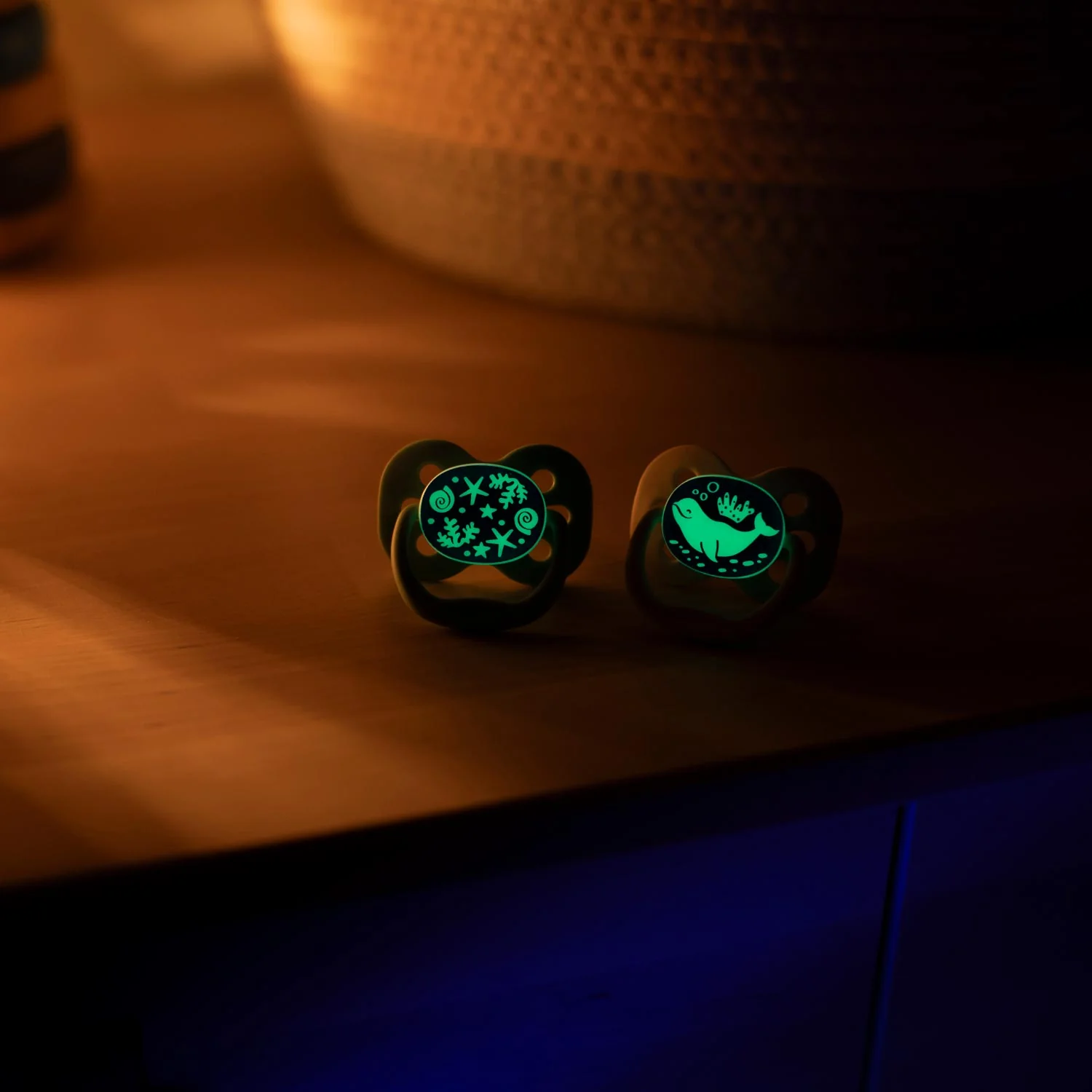 Dr. Brown's™ Advantage™ Glow-in-the-Dark Pacifiers, Ages 0-6 months, 2 Count - Image 5