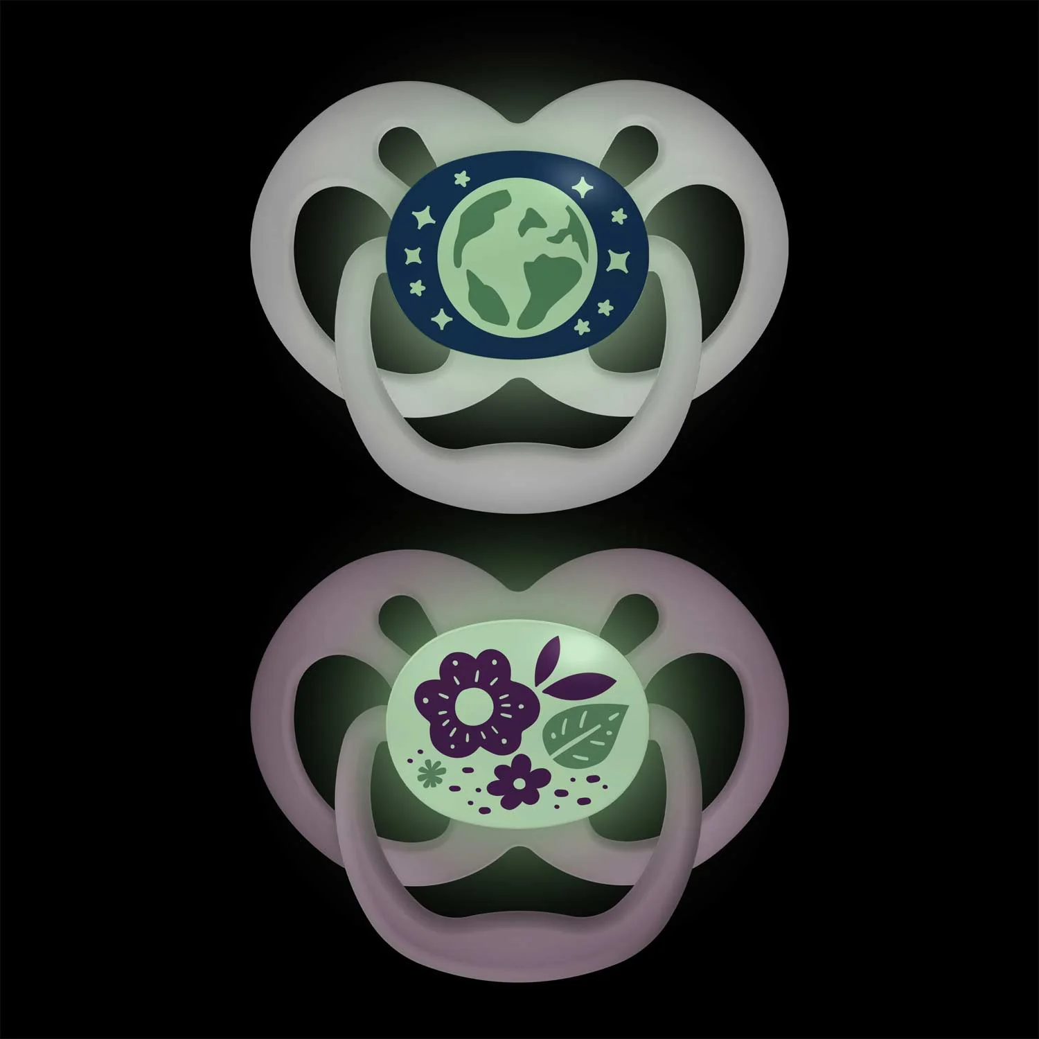 Dr. Brown's™ Advantage™ Glow-in-the-Dark Pacifiers, Ages 6-18 months, 2 Count - Image 3