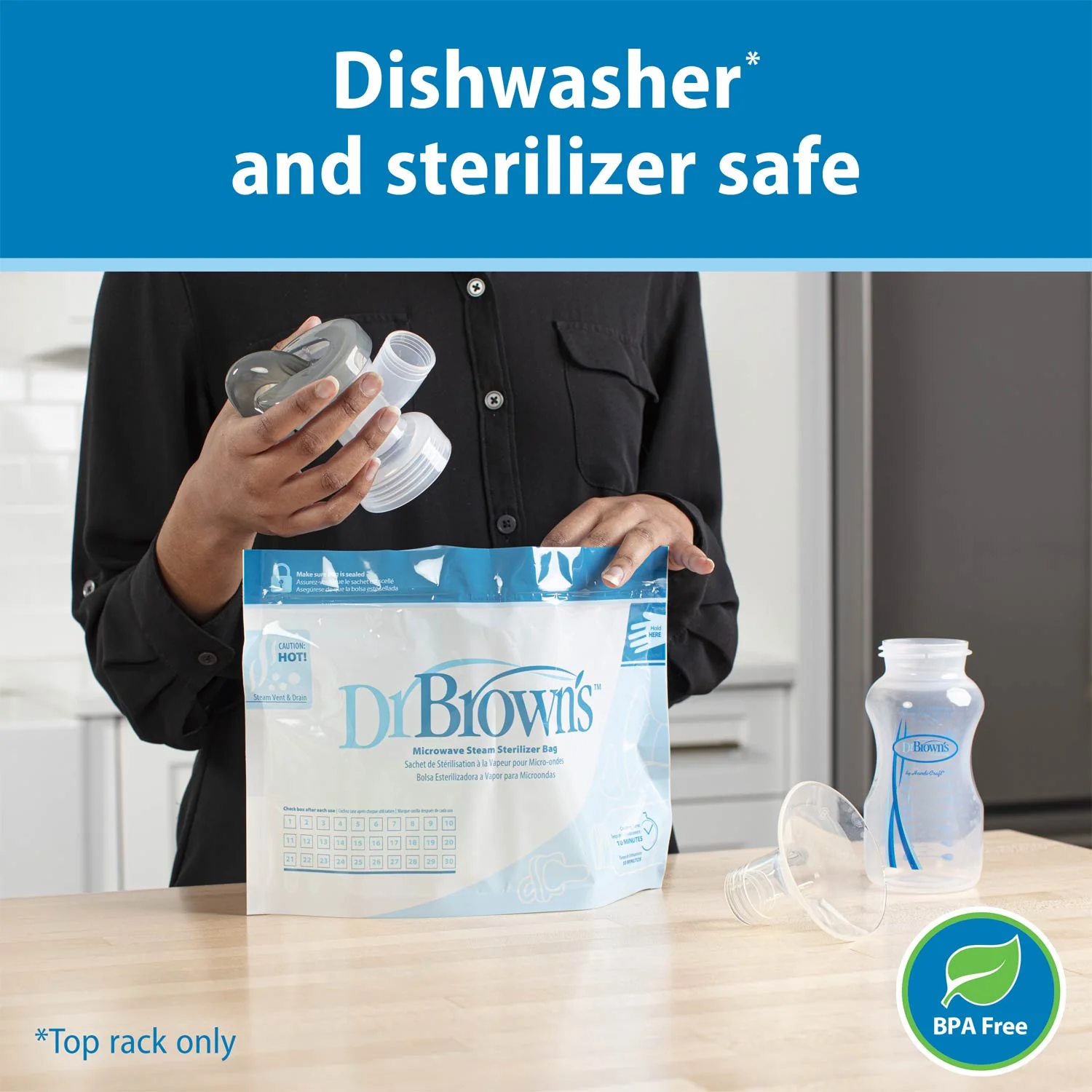 Dr. Brown's™ Manual Breast Pump with SoftShape™ Silicone Shield - Image 5